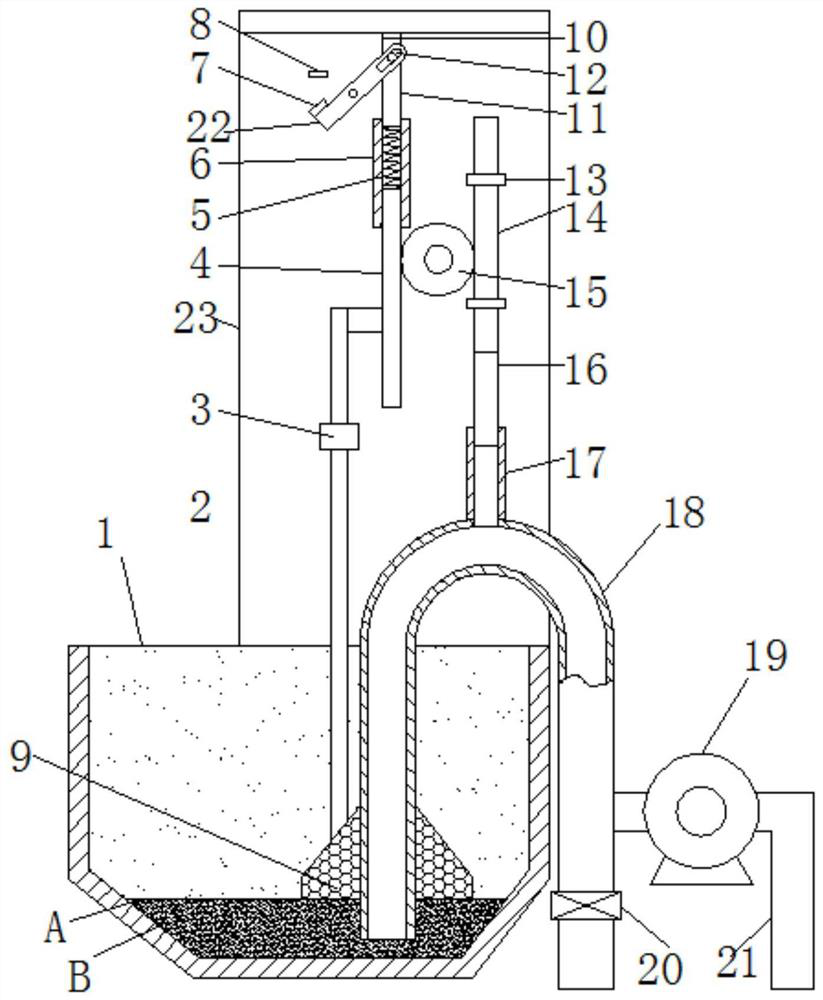 A sludge discharge device for asphalt sludge settling tank and using method thereof