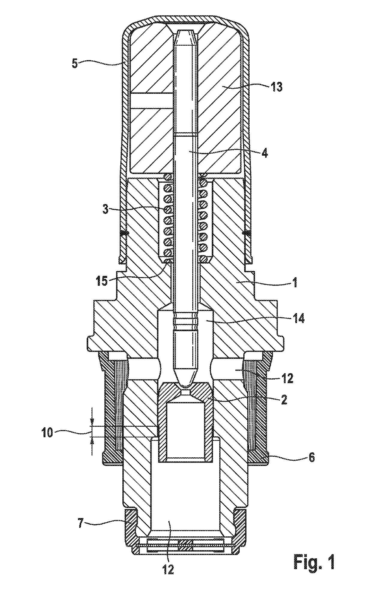 Solenoid valve, in particular for slip-regulated motor-vehicle brake systems