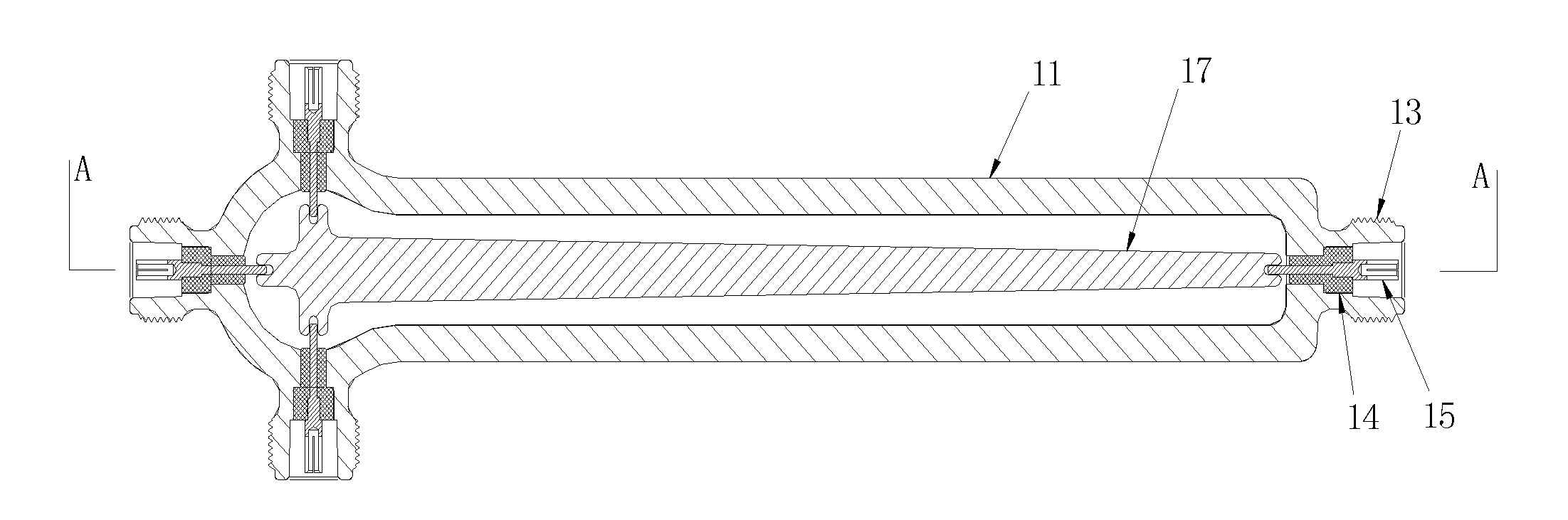Inner connecting element of a cavity power divider, cavity power divider and manufacturing method thereof