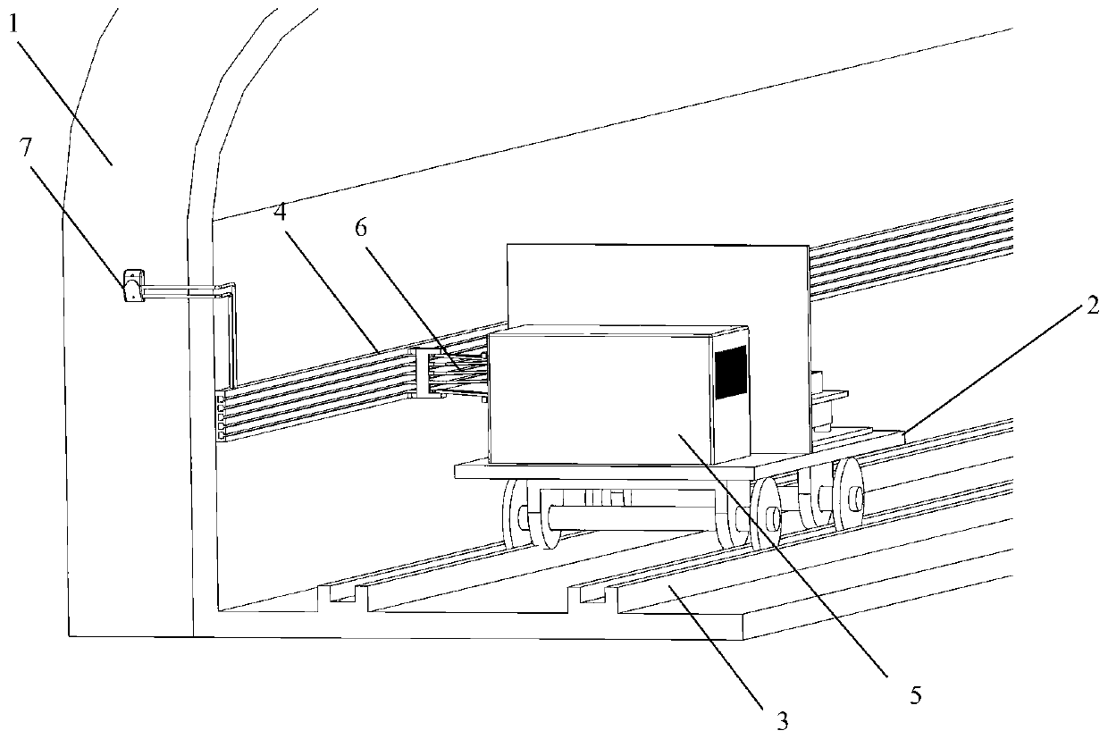 Movable fire source device for tunnel fire test