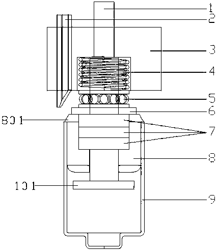 Chamfering device of thin wall cylinder part