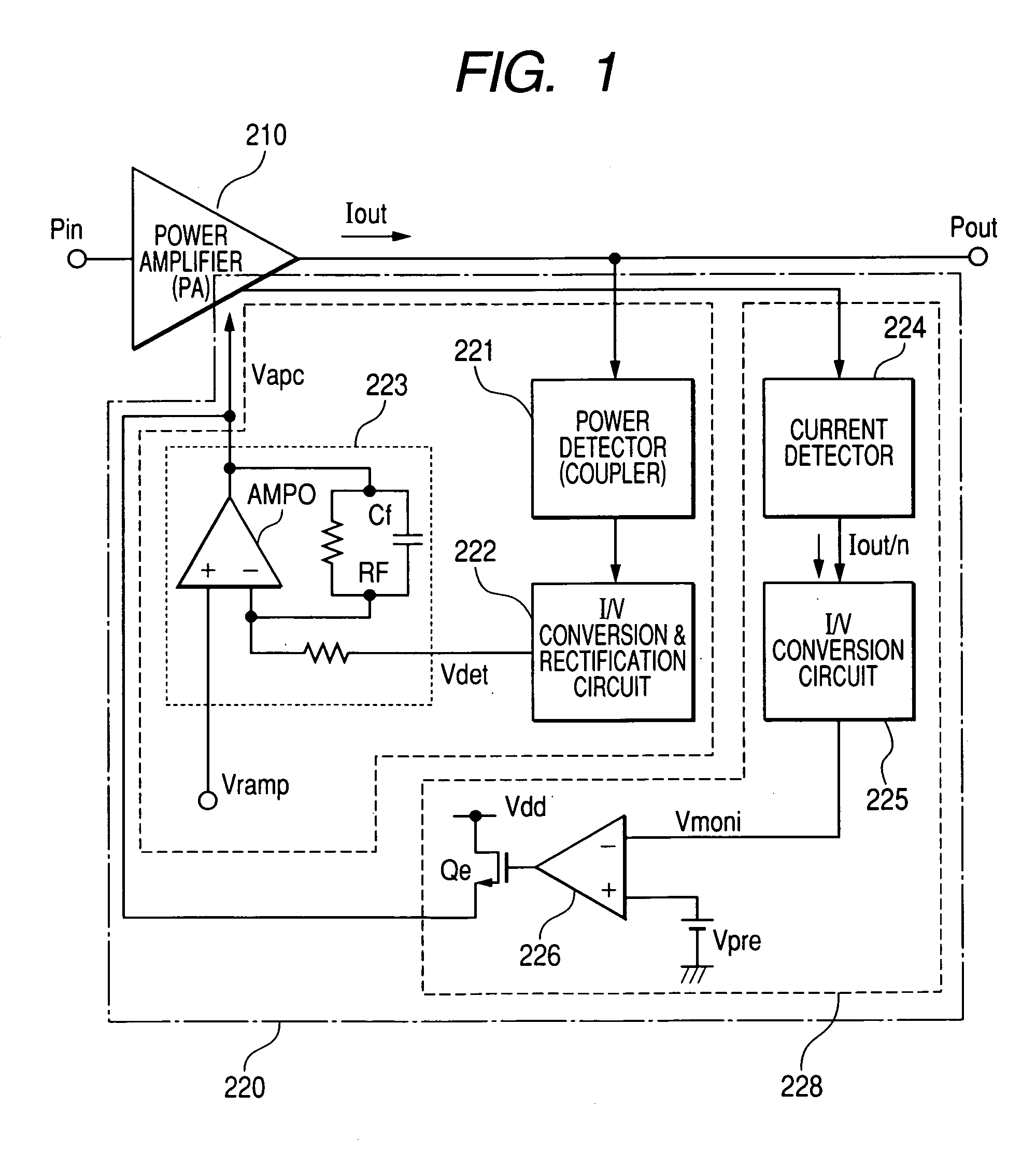 Electronics parts for high frequency power amplifier