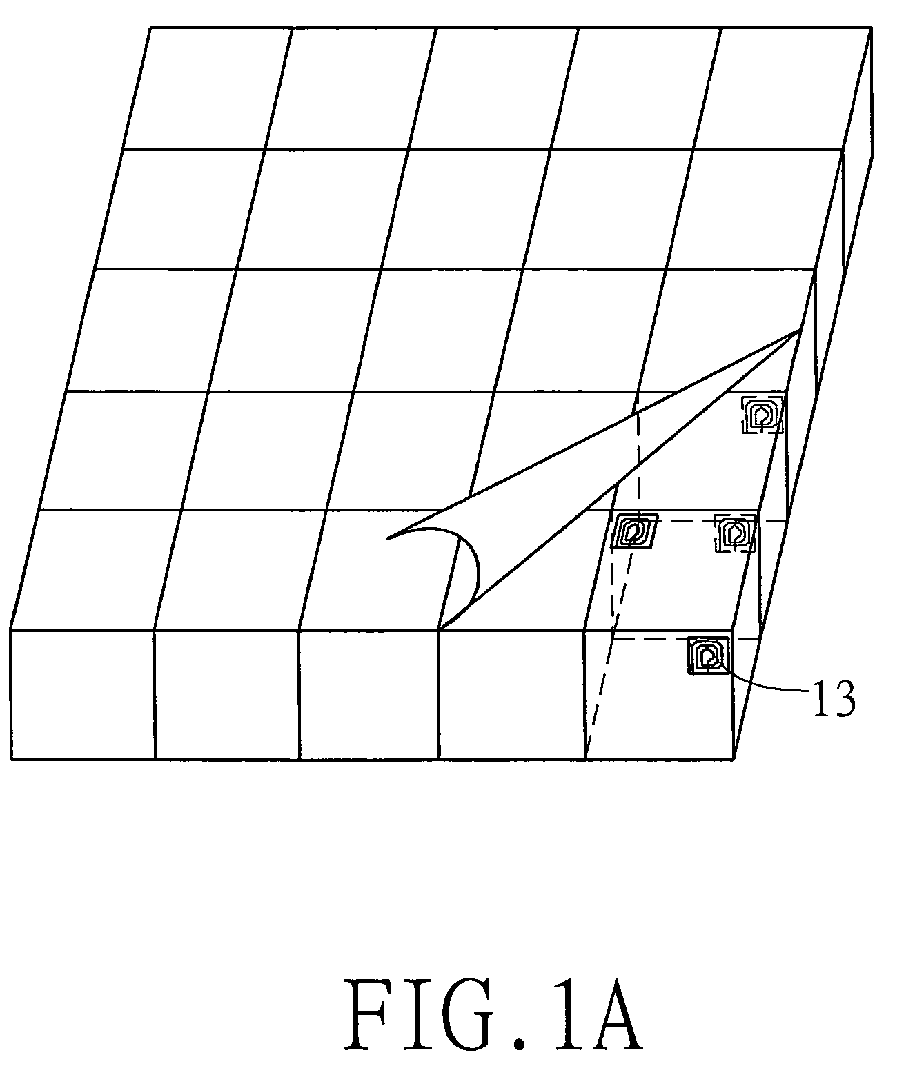 Multi-dimensional antenna in RFID system for reading tags and orientating multi-dimensional objects