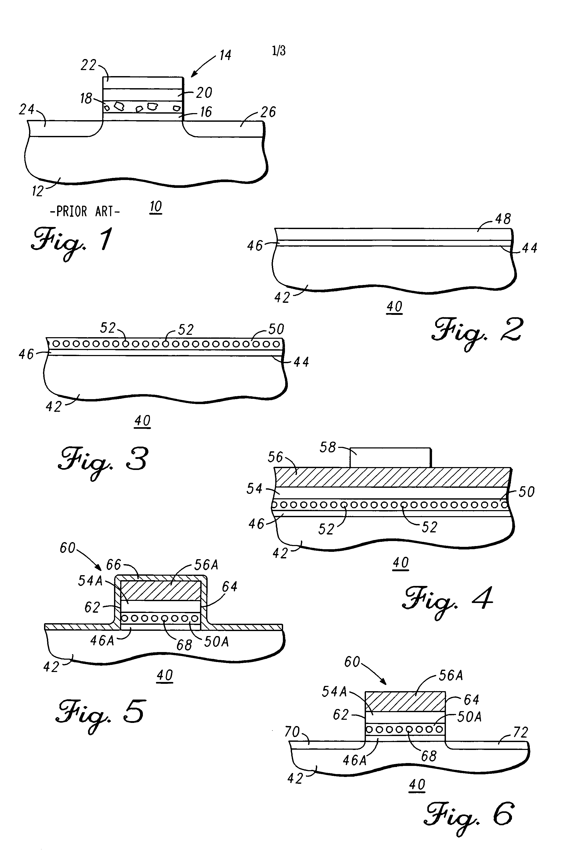 Memory device having a nanocrystal charge storage region and method
