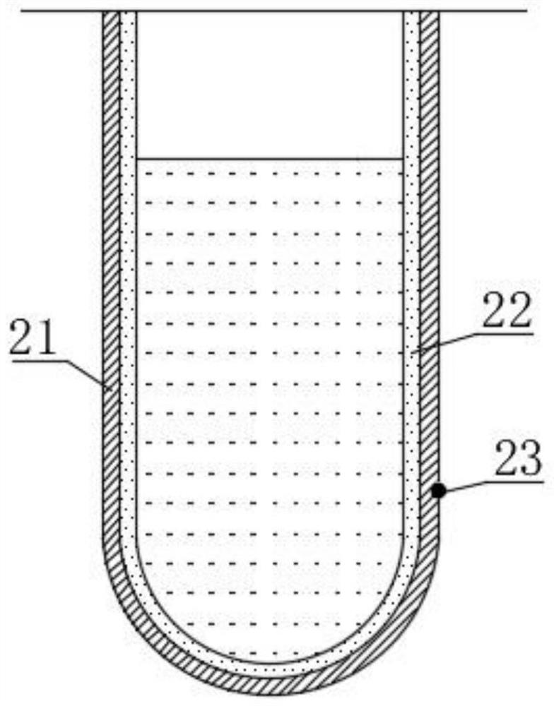 Glass lining on-line damage detection device and detection method thereof