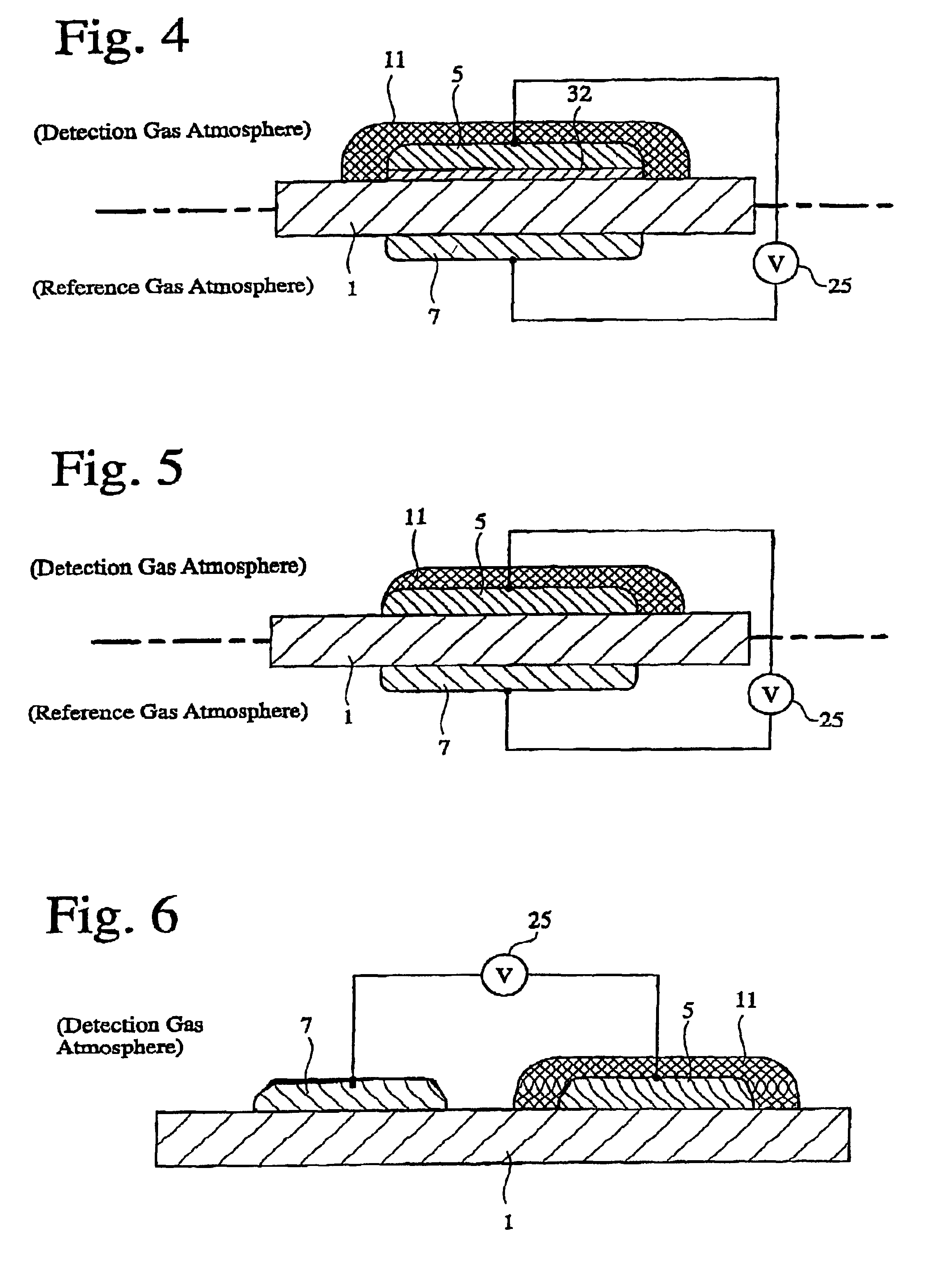 Gas-detecting element and gas-detecting device comprising same