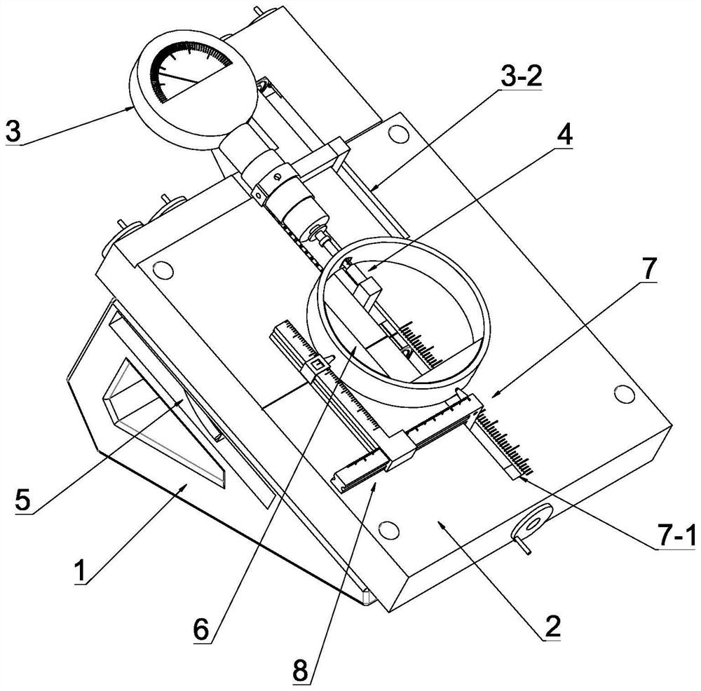 Outer diameter measuring device and method for thin-wall bearing ring