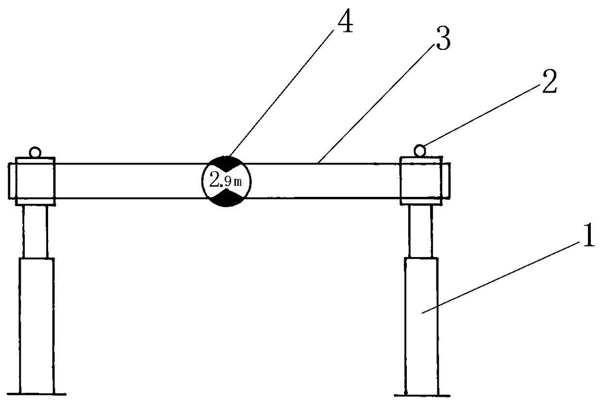 Foam plastic road height-limiting door beam