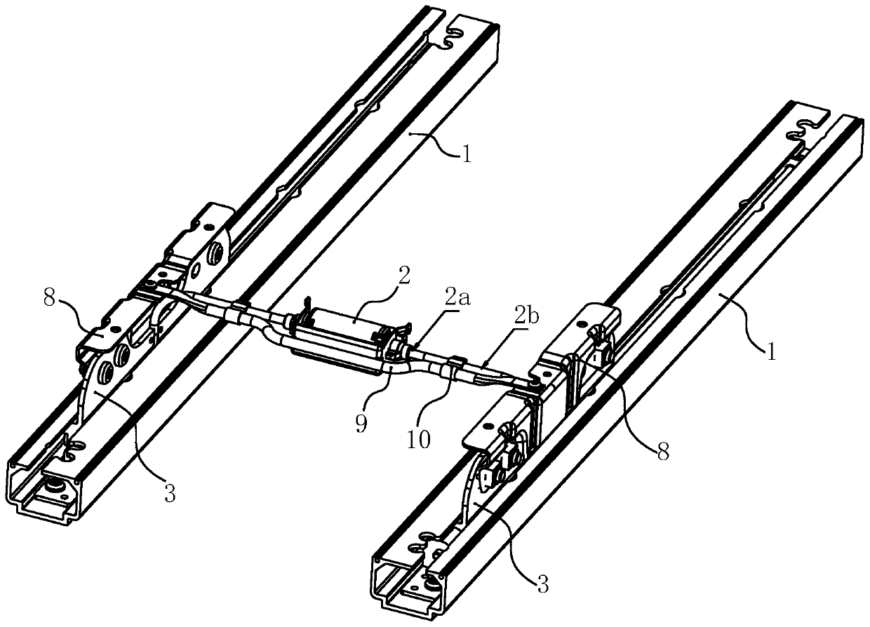 Automobile seat slide rail