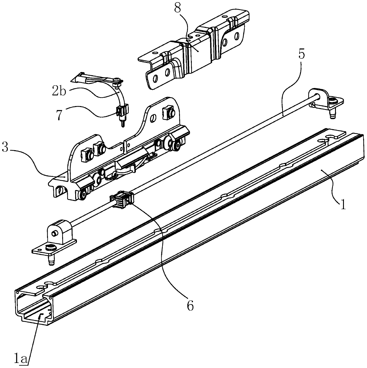 Automobile seat slide rail