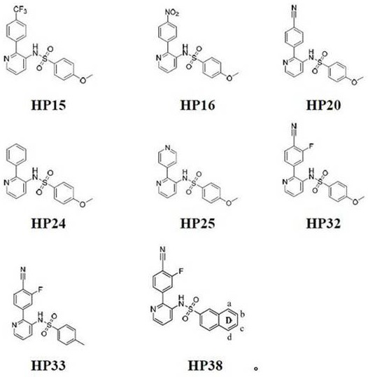 Pyridine-2-aryl-3-sulfonamide compound and its synthesis method and application