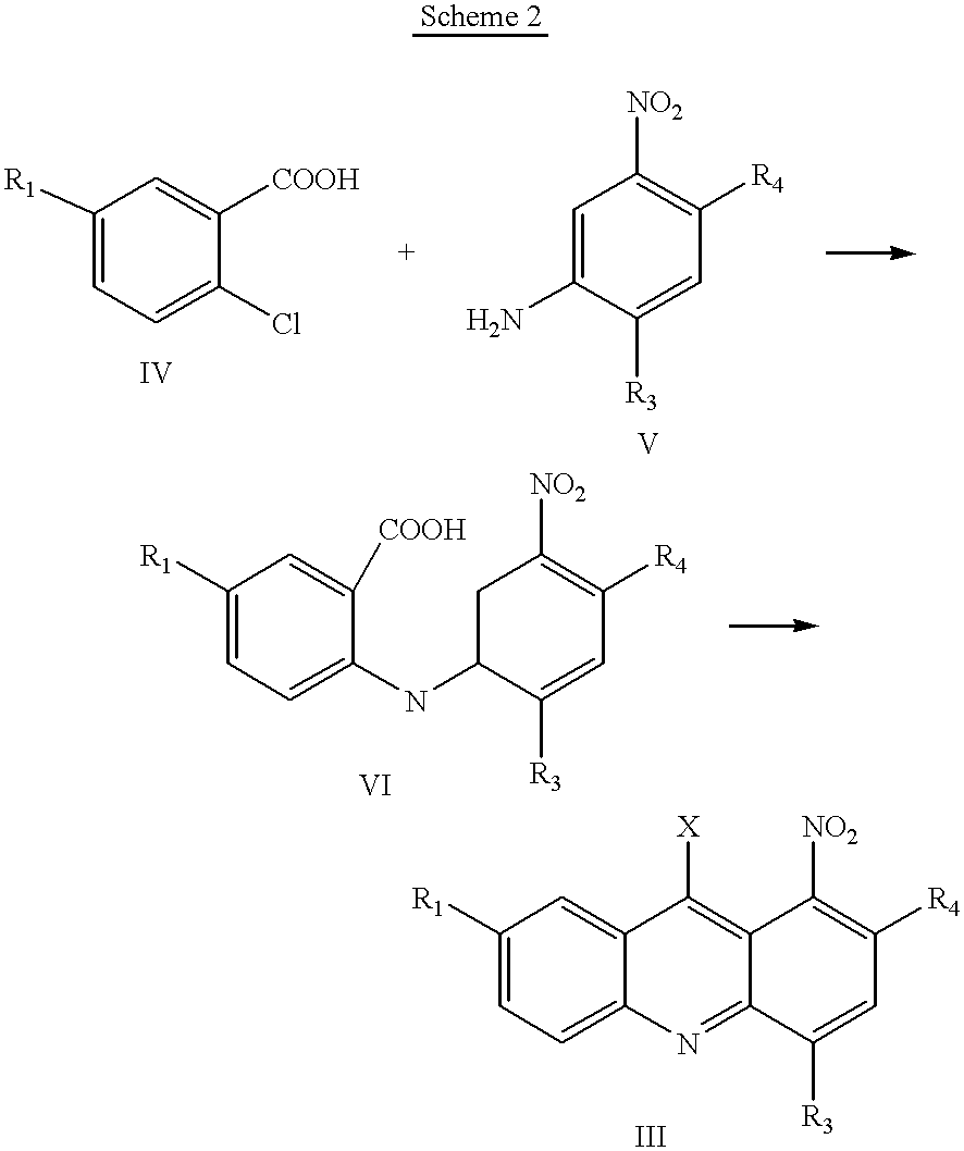 1-Nitroacridine/tumor inhibitor compositions