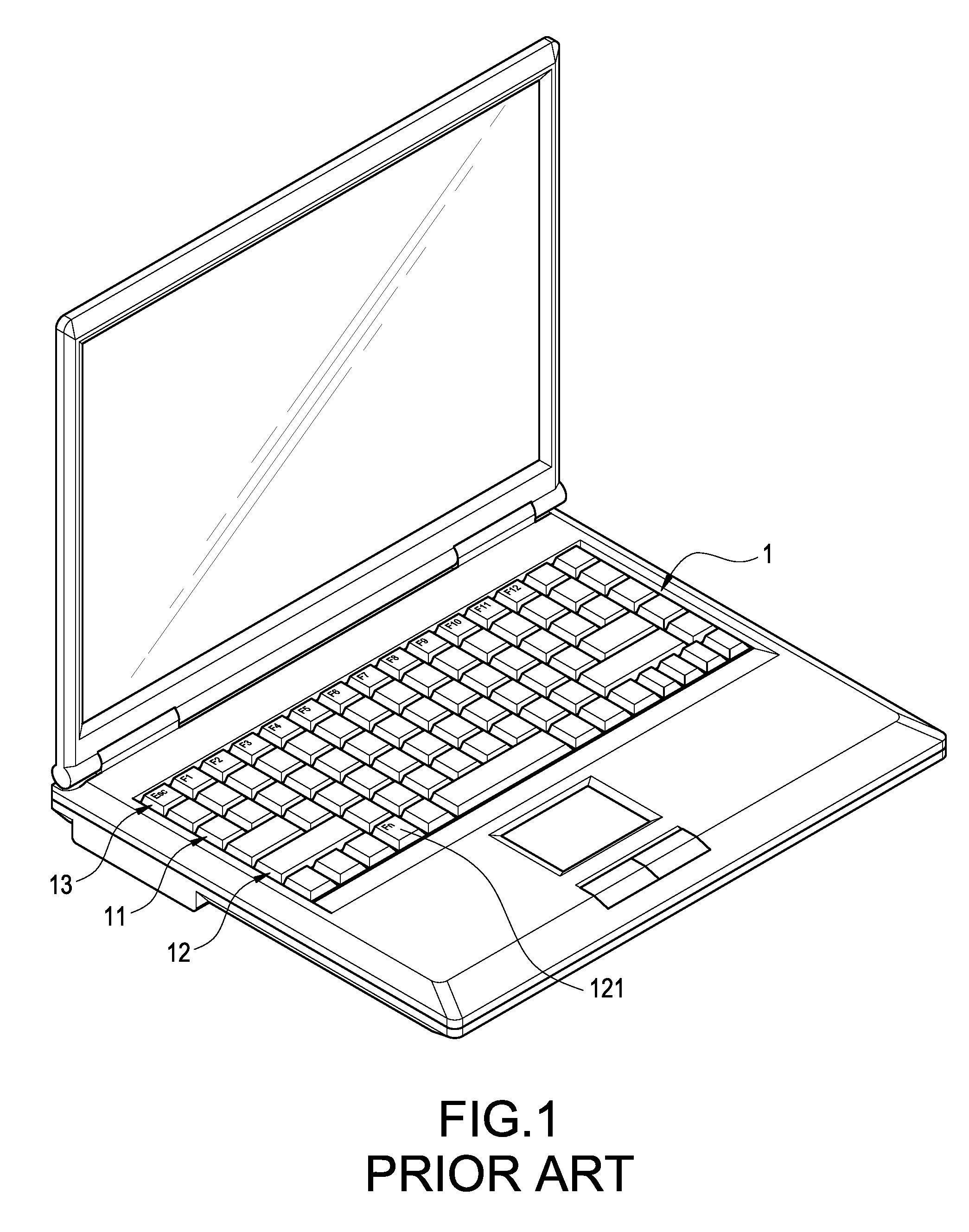 Display method, application program and computer readable medium for computer key function