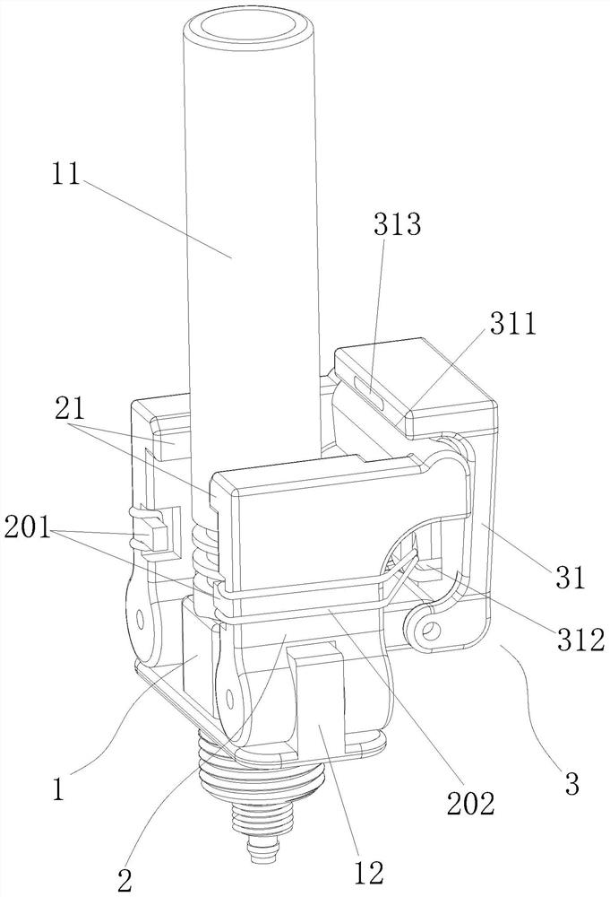 Claw-type launcher for water rocket launch and launch method of claw-type launcher