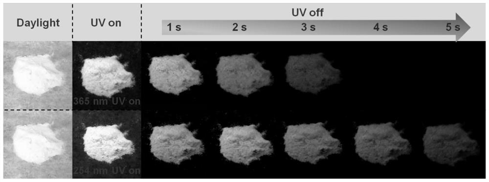 A long afterglow material and its preparation method and application