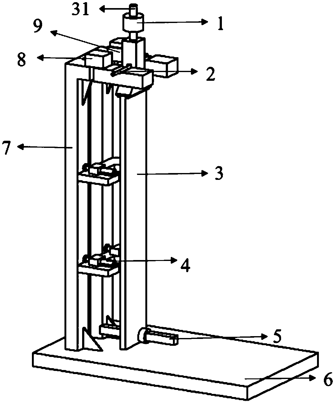 Gravity compound pendulum-based ultra-high precision micro force measuring device and measuring method