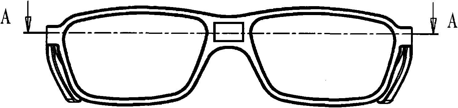 Automatic divisional sunglasses-adjusting frame structure