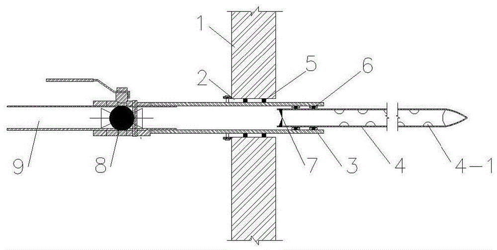 Device used for grouting reinforcement from interior of shield tunneling machine to peripheral stratum