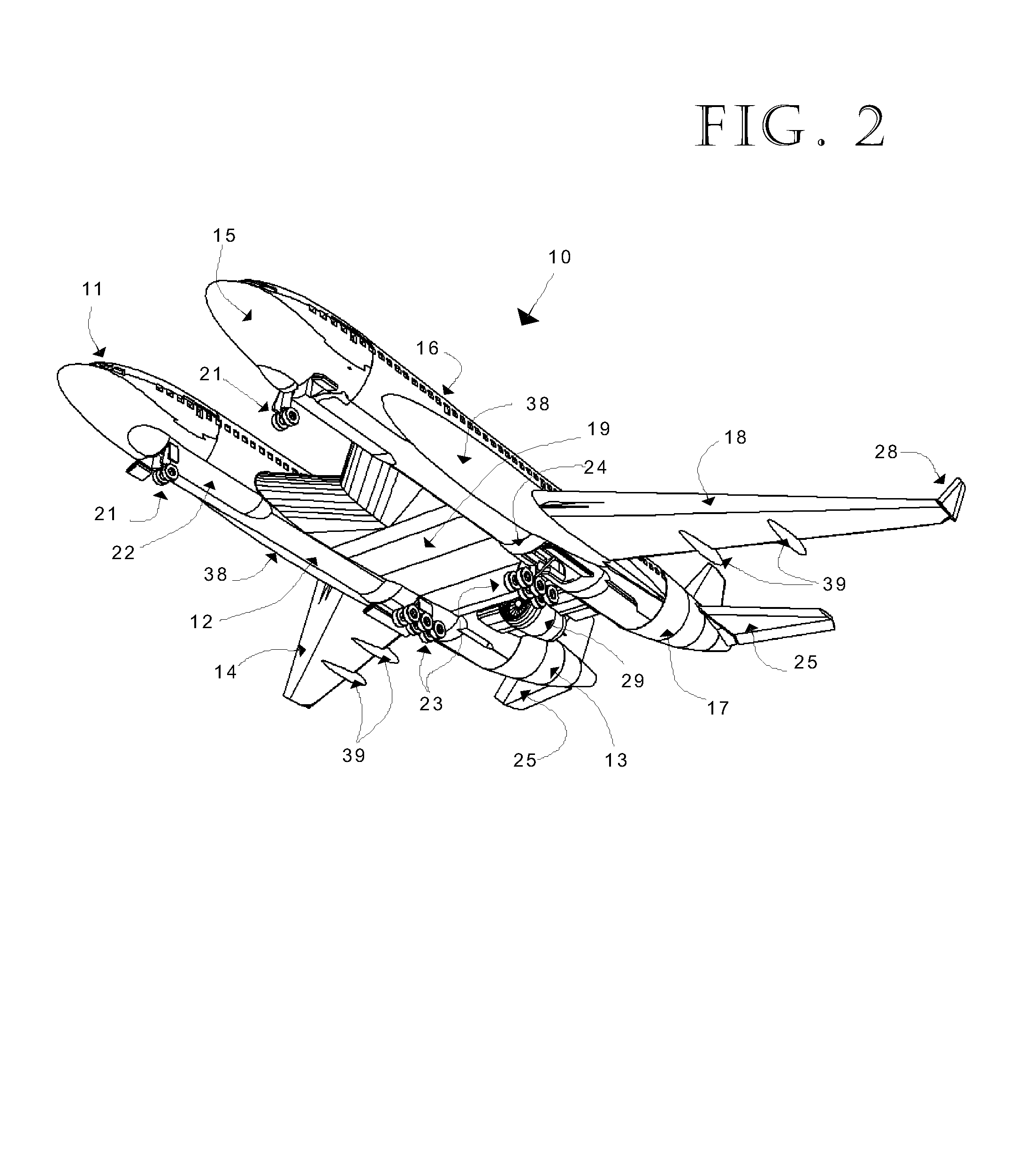 Cross-wing Twin-Fuselage Aircraft
