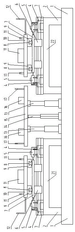 Disassembling and assembling device for parallel dual-supporting roller shaft bearings