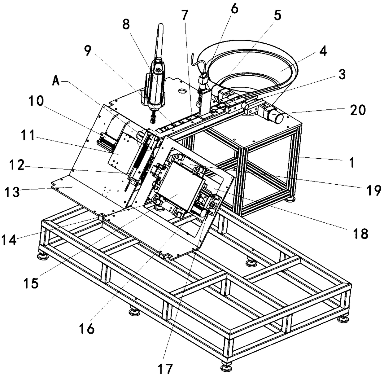 Semi-automatic compressor slip sheet packing device and packing method