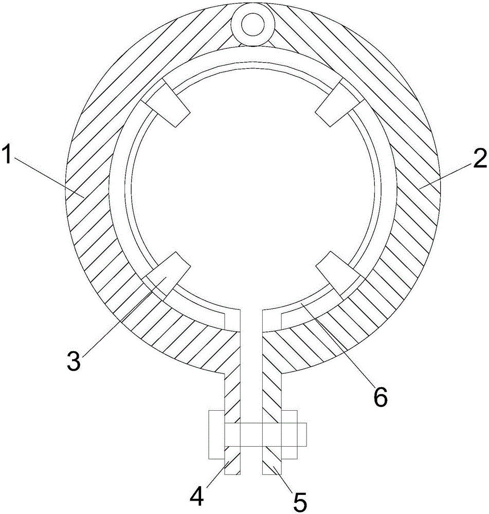 Self-locking type ring-shaped buckle for scaffold