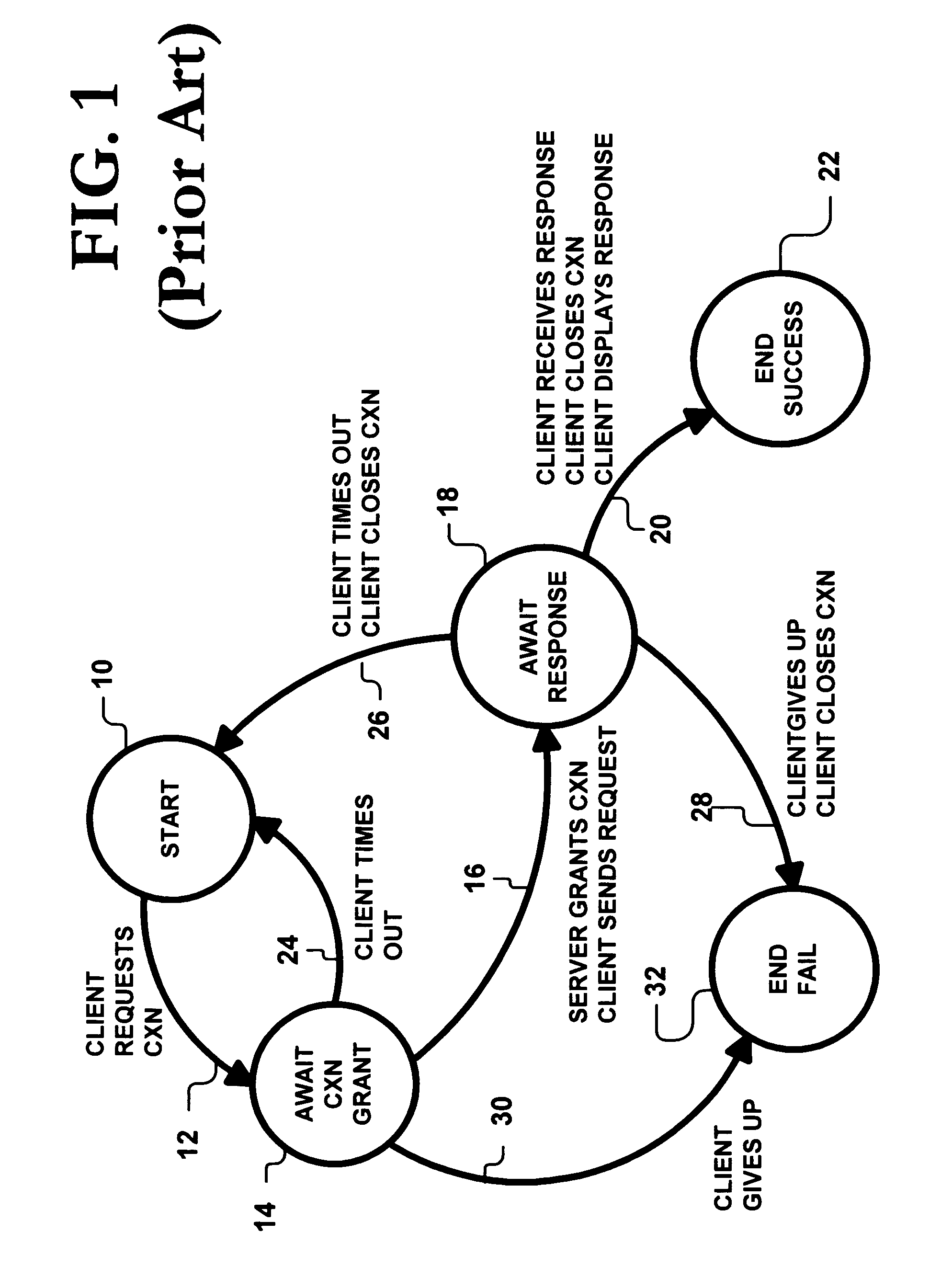 System for aborting response to client request if detecting connection between client server is closed by examining local server information