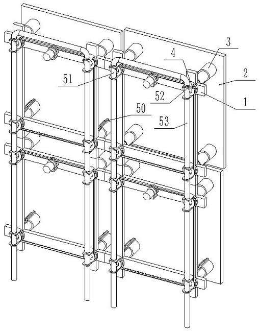 Combined curtain wall structure