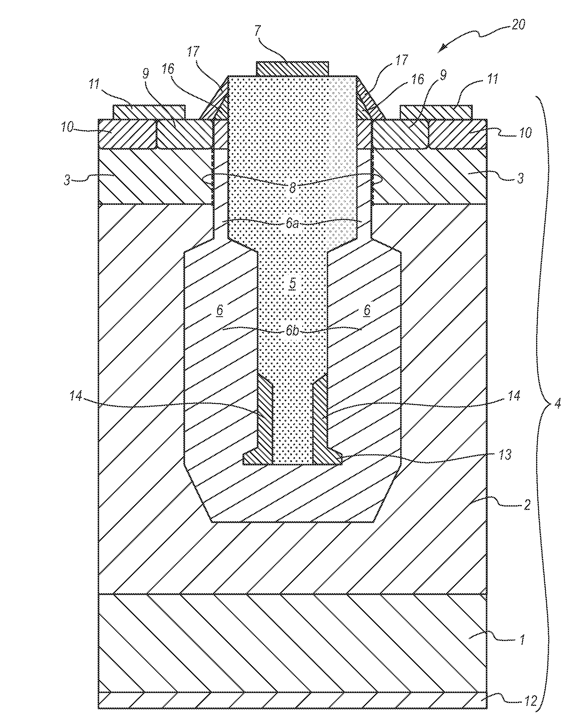 Semiconductor device with improved breakdown properties and manufacturing method thereof