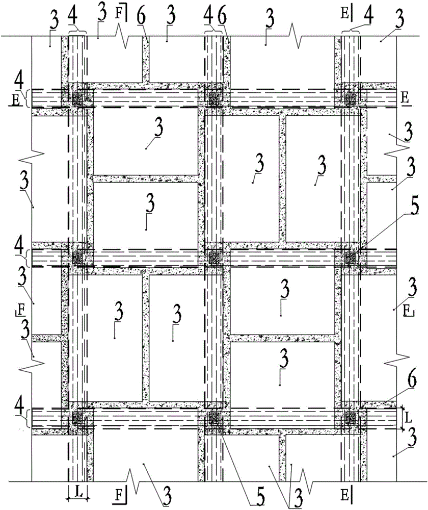 Assembled board-column structure floor slab, dividing method thereof, and floor slab unit components