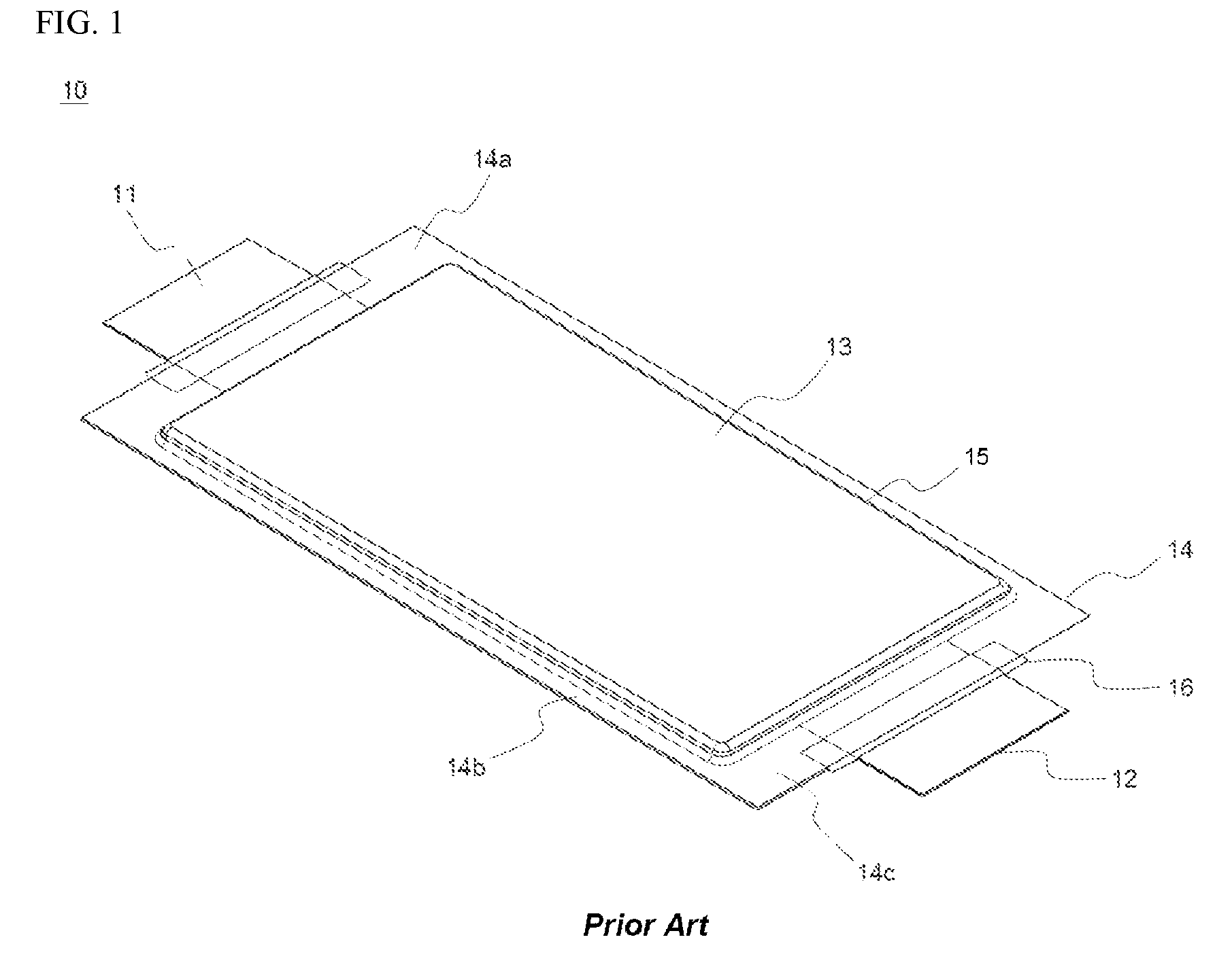 Secondary battery having independent coupling frame members and battery module having the same