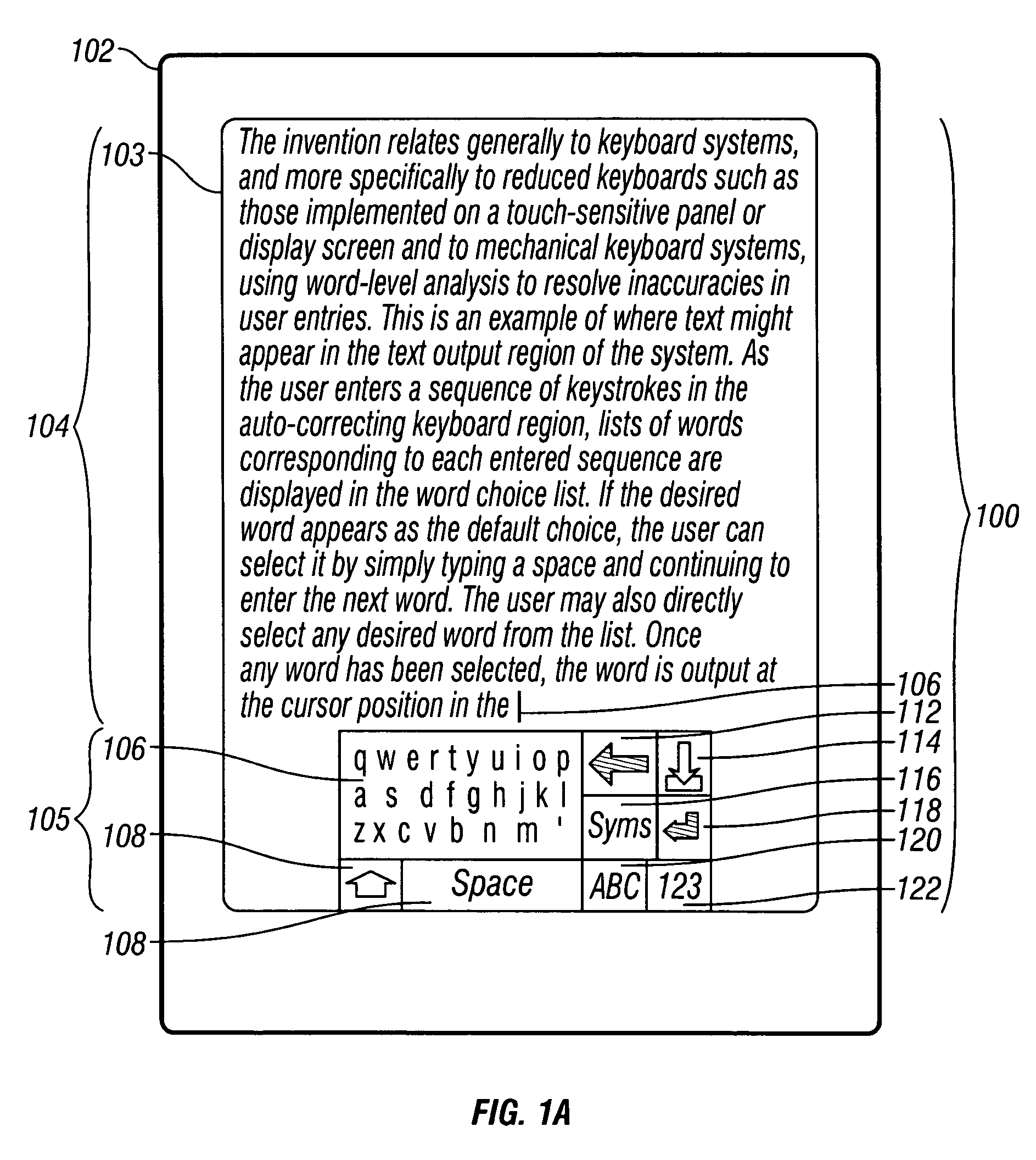 Keyboard system with automatic correction