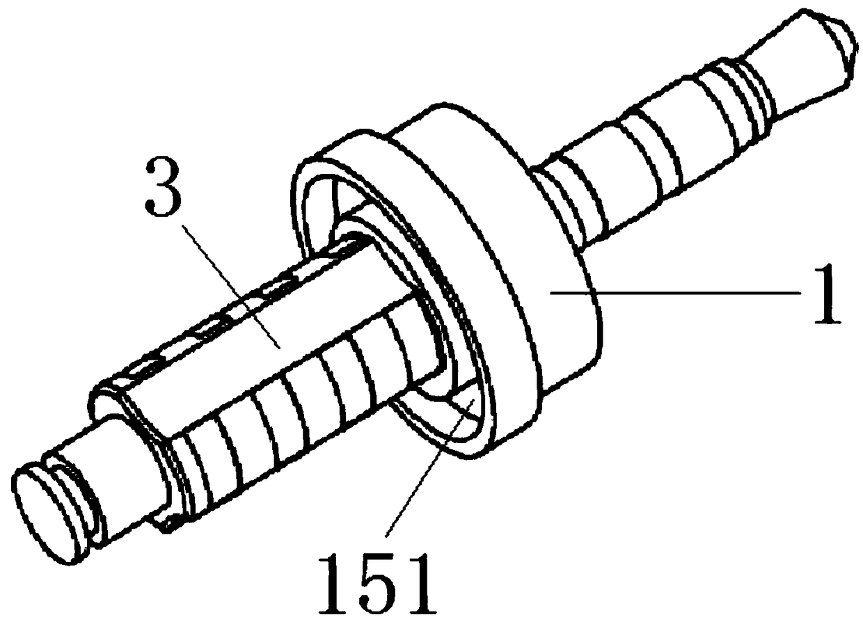 A rotary three-section balancing head earphone wire