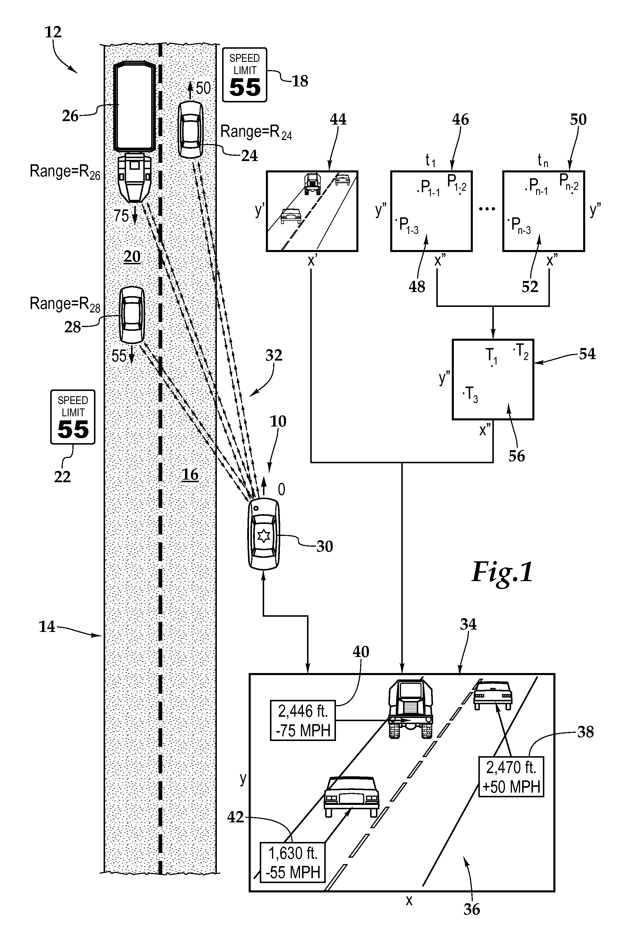 Lidar Measurement Device for Vehicular Traffic Surveillance and Method for Use of Same