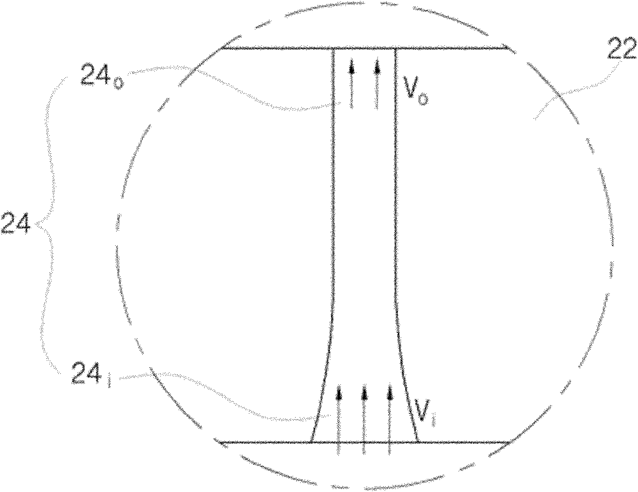 Rotating blade and air foil with structure for increasing flow rate