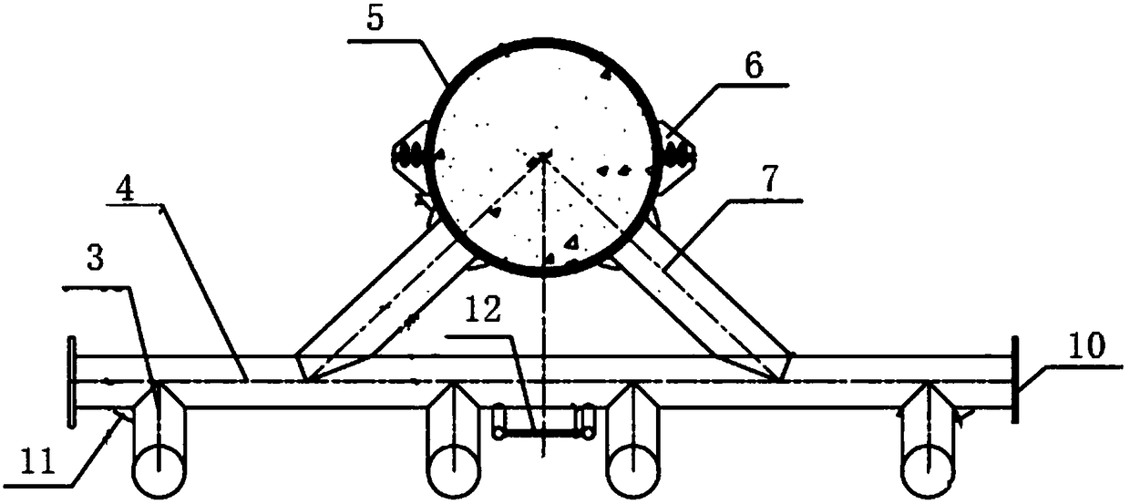 Offshore wind power high-piled cap foundation berthing system and construction method