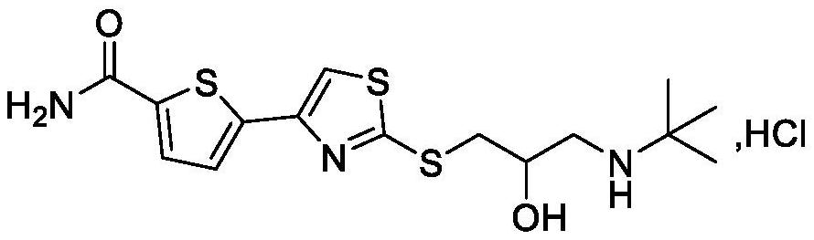 Preparation process of arotinolol hydrochloride intermediate