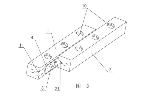 Crossed cylindrical roller guide rail for instrument lathe