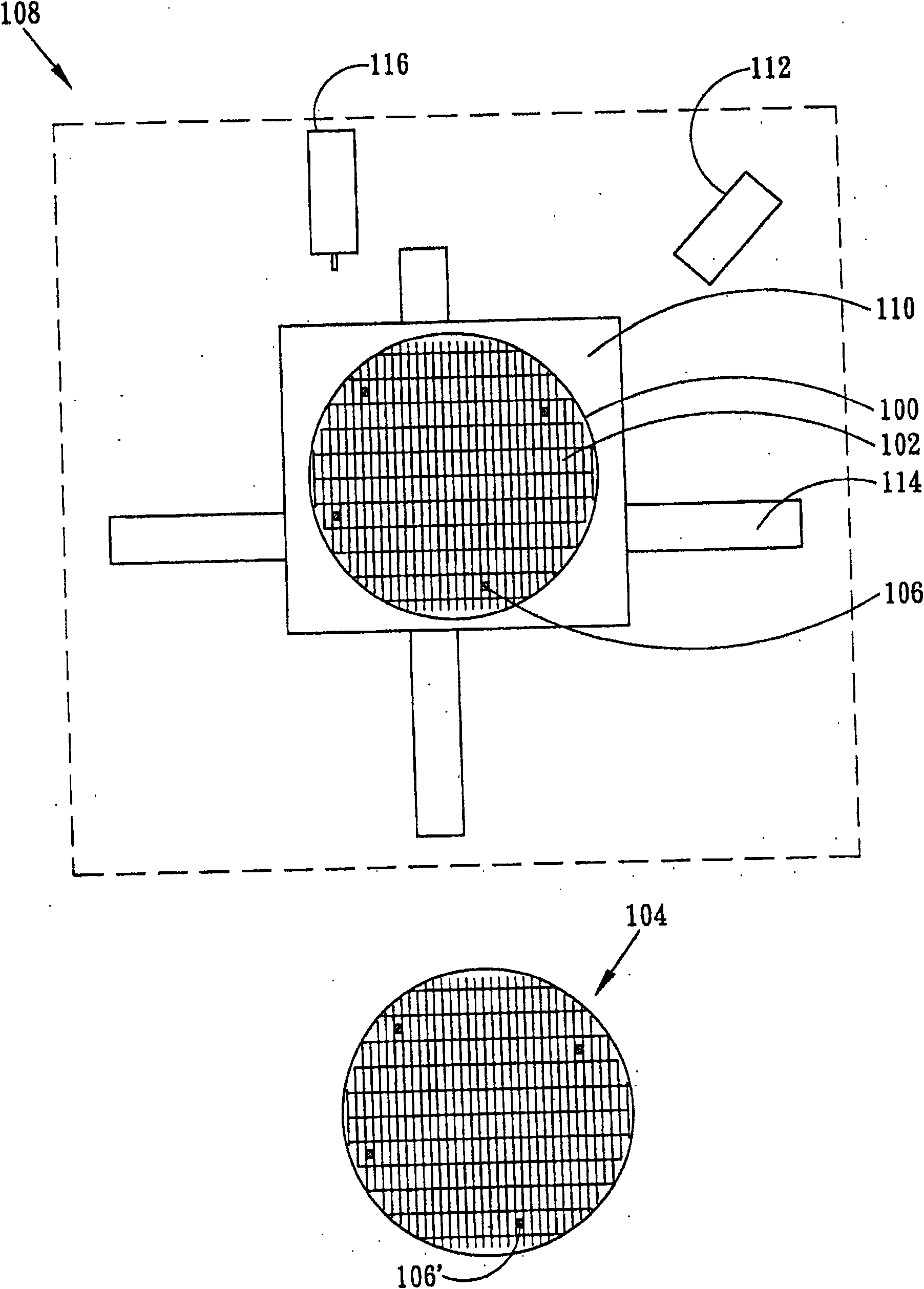 Crystal circle marking method, bad grade chip marking method, crystal circle positioning method and crystal circle testing mahcine