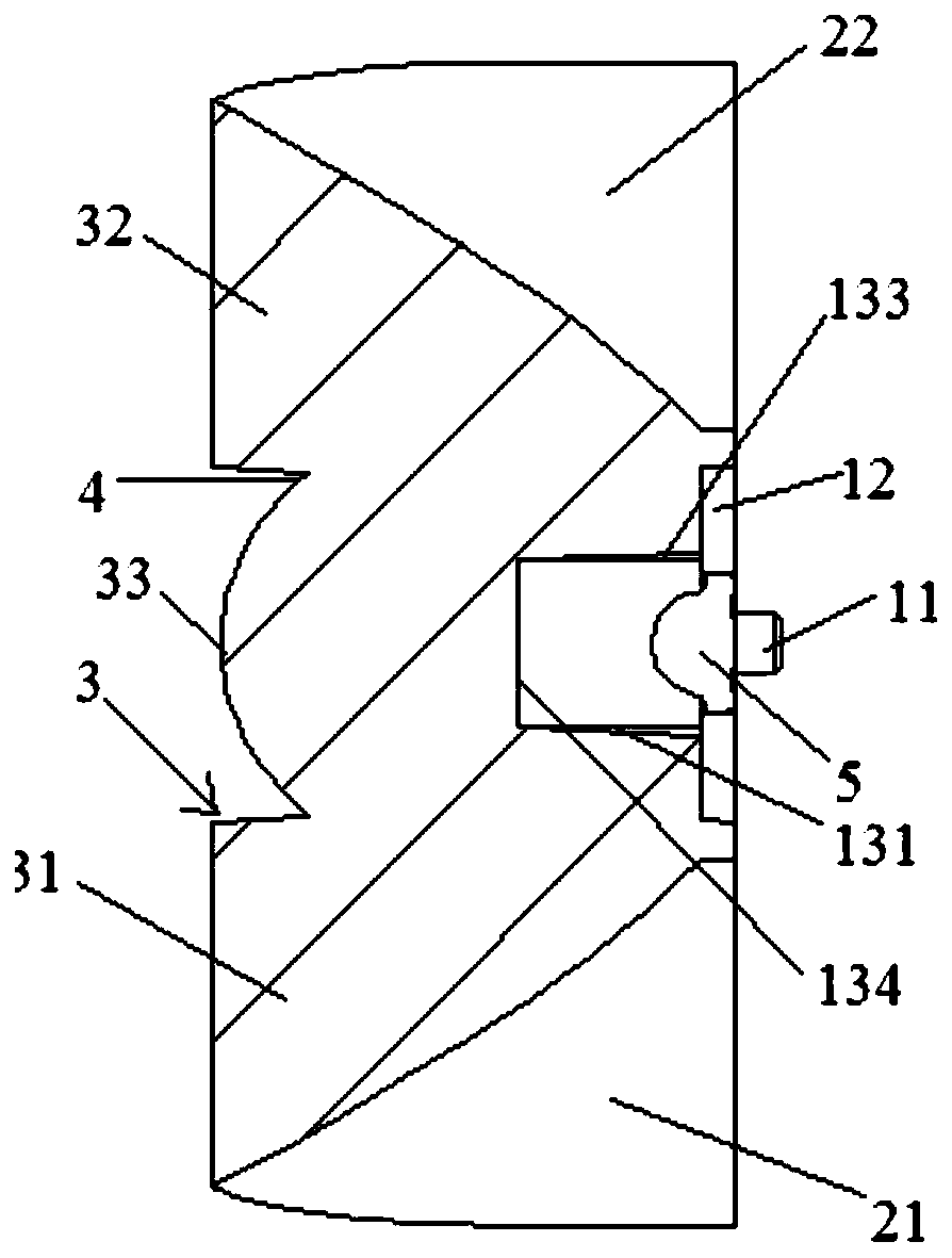 A led arch lens with narrow and long light spot