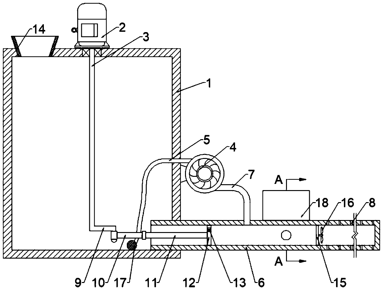 Corn fertilization device with automatic watering function