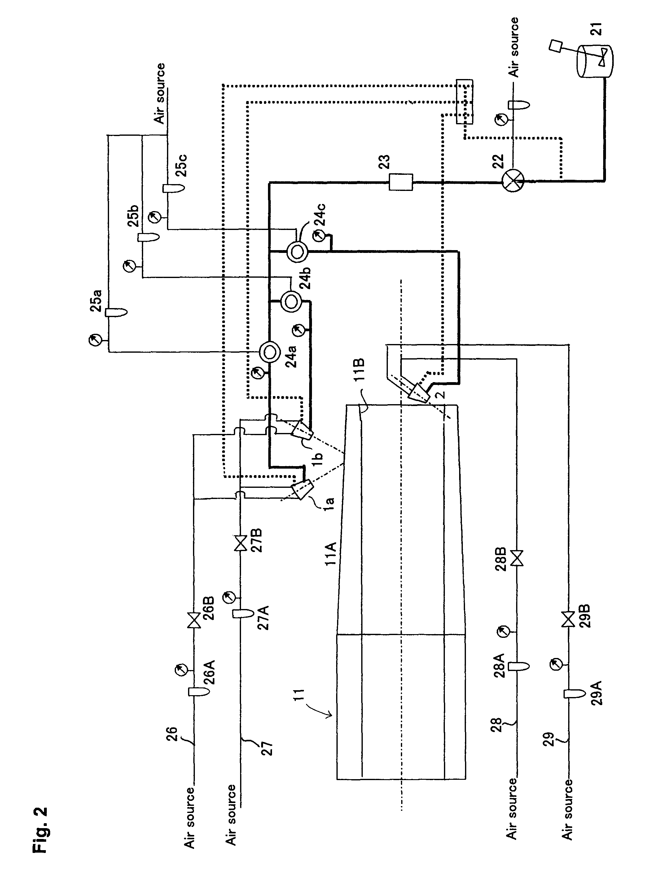 Coating apparatus for applying a UV curable resin to a threaded end of a steel pipe