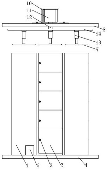 Financial data storage cabinet with automatic collecting, storing and binding mechanism