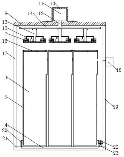 Financial data storage cabinet with automatic collecting, storing and binding mechanism