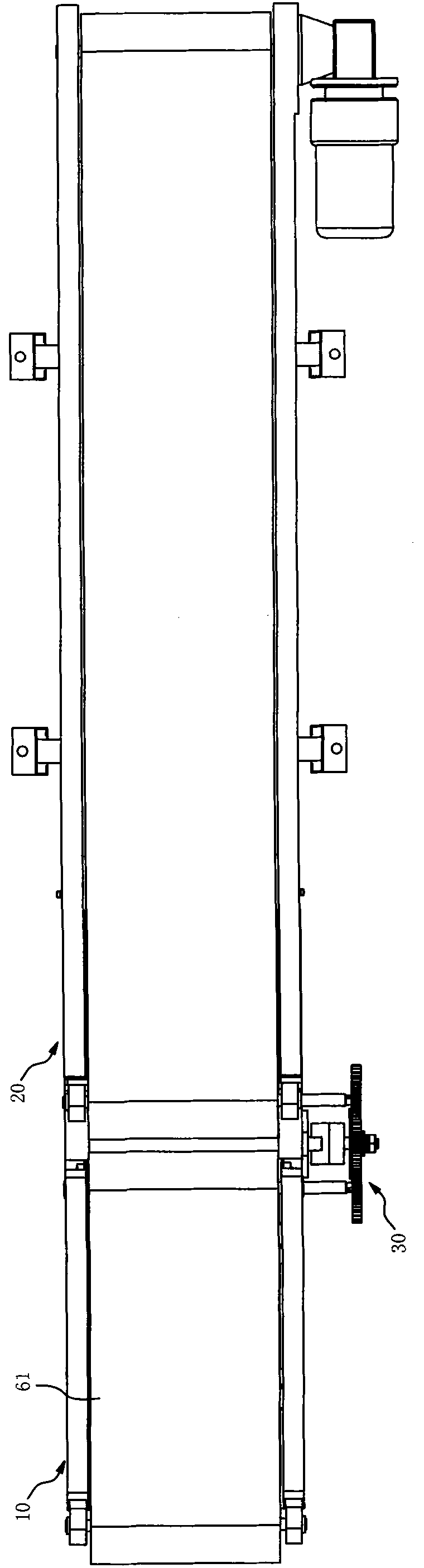 Belt conveying platform capable of weighing