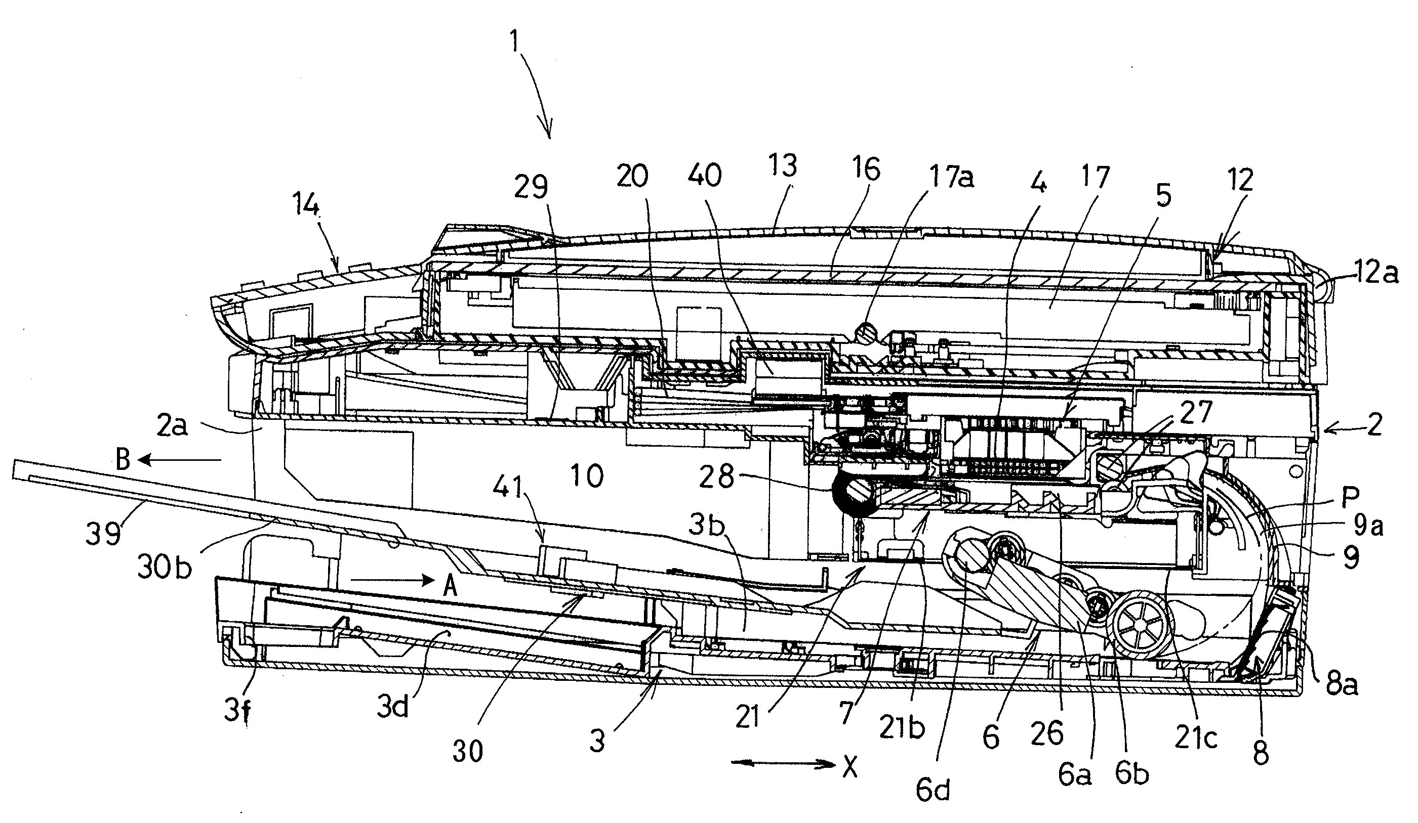 Sheet feed device and image recording apparatus having such sheet feed device