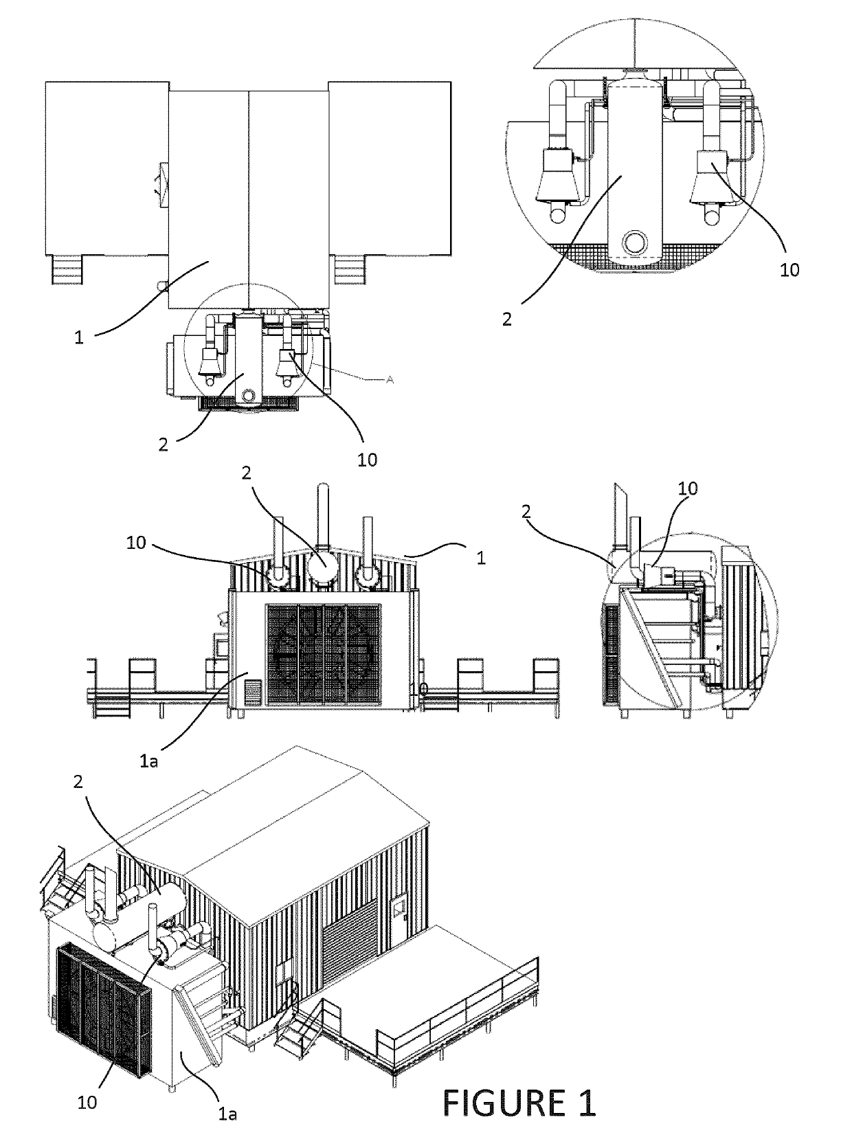 Apparatus, systems and methods for management of raw water and emissions utilizing heat and/or pressure energy within combustion gas sources