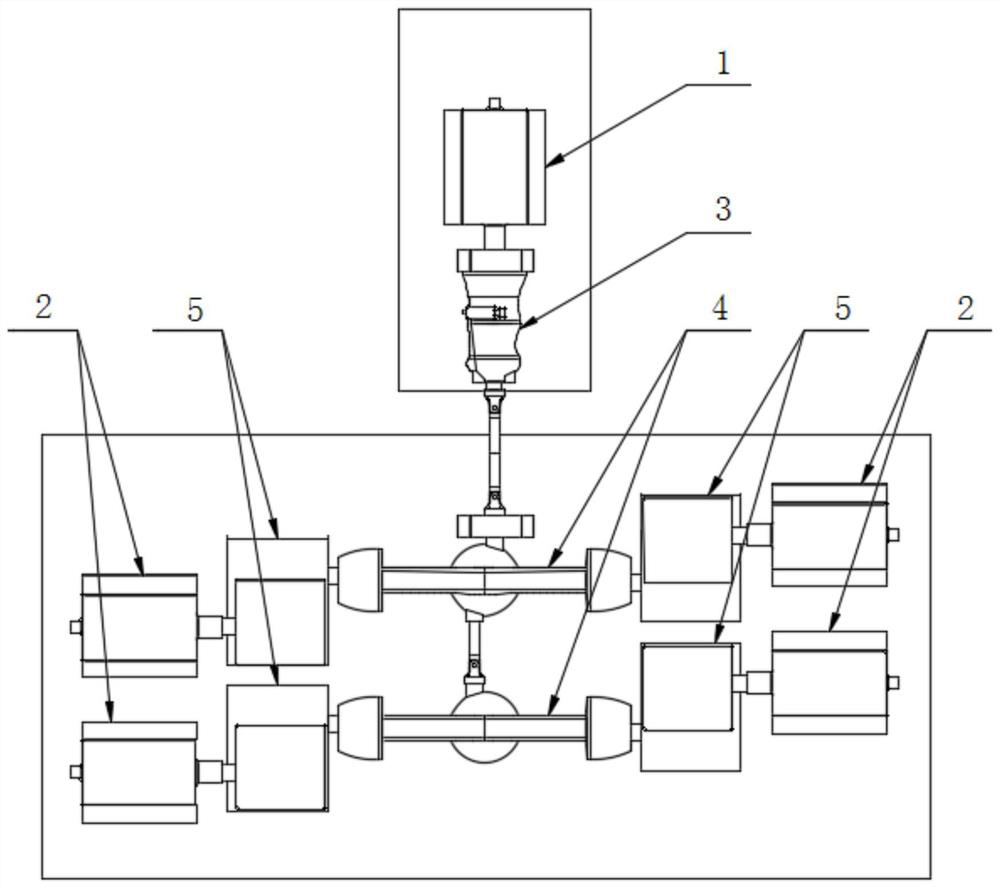 Vehicle transmission system test bench