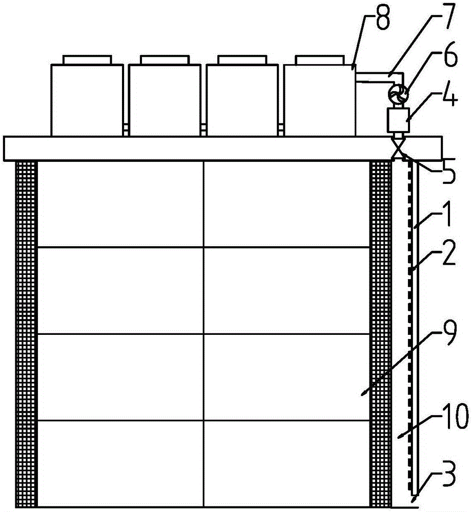 Photovoltaic curtain wall and waste-heat heat pump utilization system based on building envelope structure