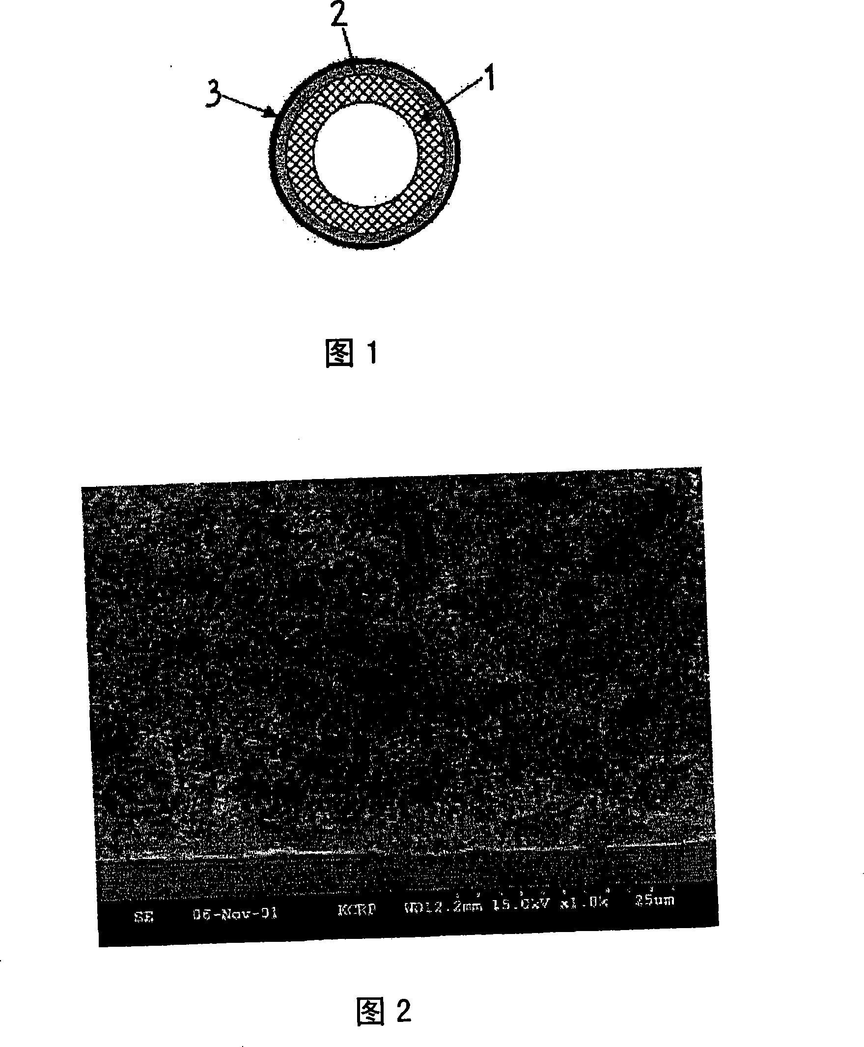 Nano composite hollow fiber membrane and method of manufacturing the same